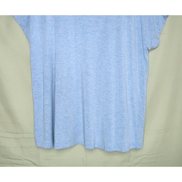 H by Halston T Shirt Gray Short Sleeves Oversized Tee Modal Spandex Womens 2X - Picture 3 of 8